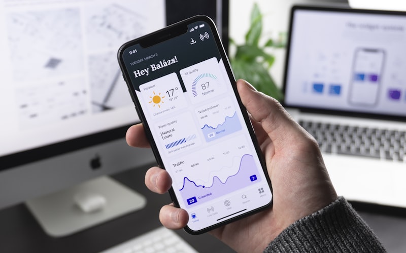 Smartphone displaying a modern fitness app with a crowd meter and workout tracking interface